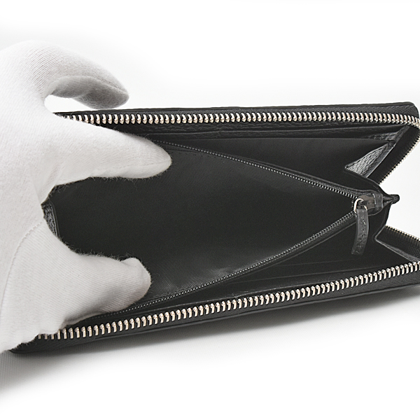 グッチ 財布 メンズ ジャンボGG ジップ アラウンド ウォレット 長財布 ブラック レザー 739484 GUCCI 中古