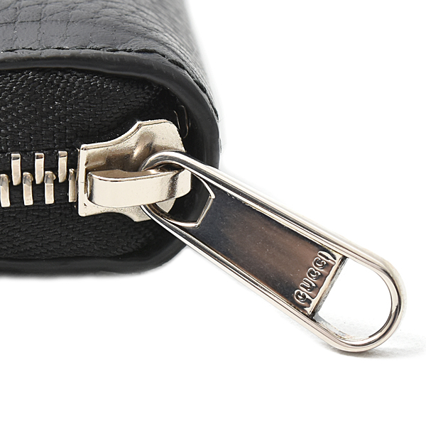 グッチ 財布 メンズ ジャンボGG ジップ アラウンド ウォレット 長財布 ブラック レザー 739484 GUCCI 中古
