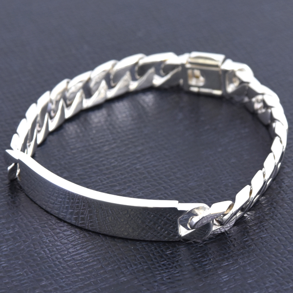 ティファニー ブレス メンズ ID ブレスレット エクストララージ シルバー TIFFANY SV925 中古