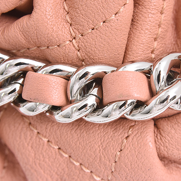 シャネル バッグ レディース マトラッセ チェーンショルダーバッグ カーフスキン ピンク系 CHANEL 中古