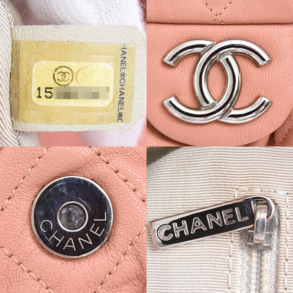 シャネル バッグ レディース マトラッセ チェーンショルダーバッグ カーフスキン ピンク系 CHANEL 中古