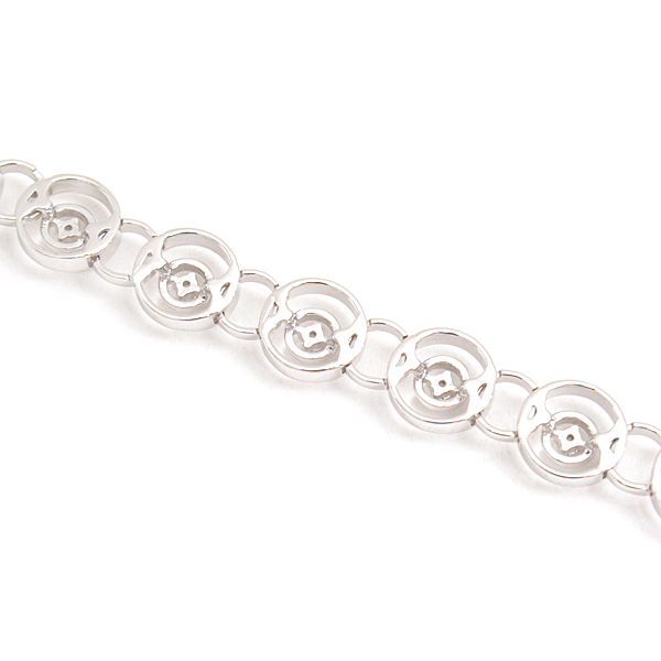 タサキ ブレスレット ブレスレット ダイヤ サークルデザイン D0.27ct ホワイトゴールド TASAKI K18WG 中古