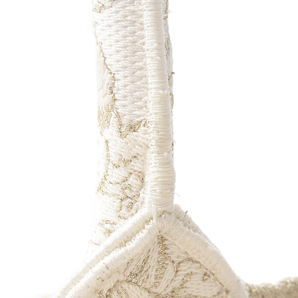 クリスチャンディオール バッグ レディース メンズ ブックトート ミディアム スカーフ キャンバス ホワイト×ゴールド Christian Dior 中古