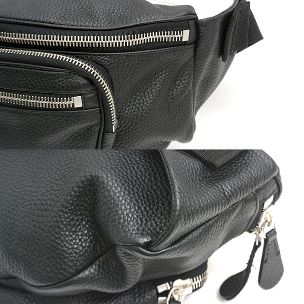 メゾンマルジェラ メンズ レディース ボディバッグ グレインレザー ブラック S55WB0020 Maison Margiela 中古