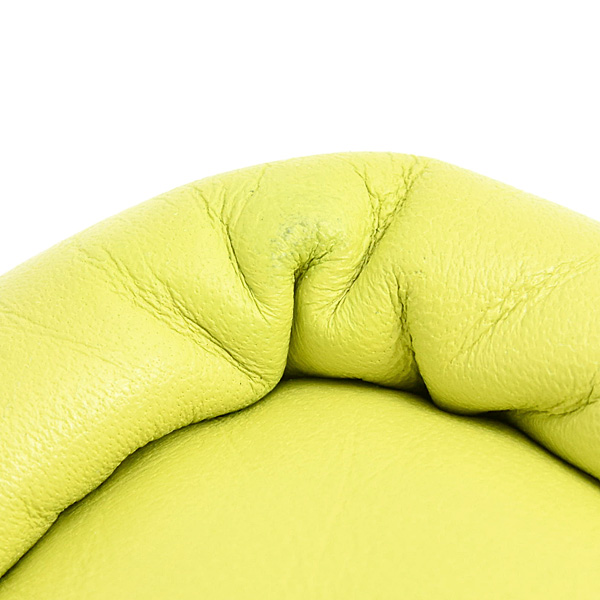 プラダ バッグ レディース パテッド ミニ ハンドバッグ 2WAY イエロー系 レザー PRADA 1BA359 中古