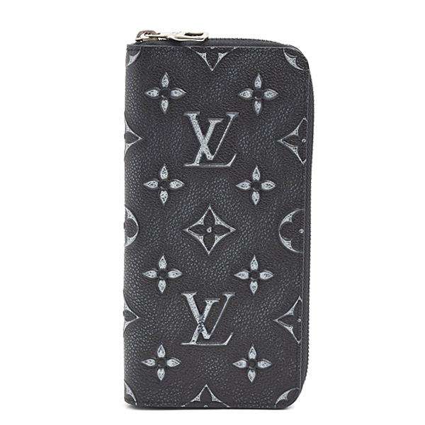 ルイヴィトン 財布 メンズ ジッピーウォレット ヴェルティカル モノグラム ブラック M81775 Louis Vuitton 未使用展示品