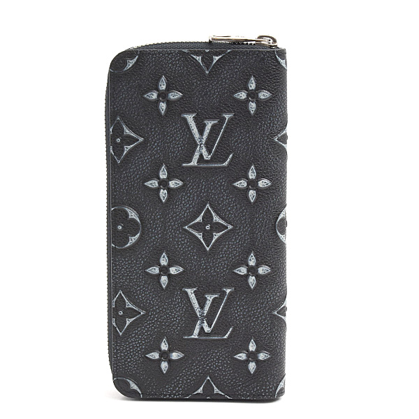 ルイヴィトン 財布 メンズ ジッピーウォレット ヴェルティカル モノグラム ブラック M81775 Louis Vuitton 未使用展示品