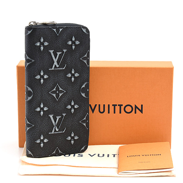ルイヴィトン 財布 メンズ ジッピーウォレット ヴェルティカル モノグラム ブラック M81775 Louis Vuitton 未使用展示品