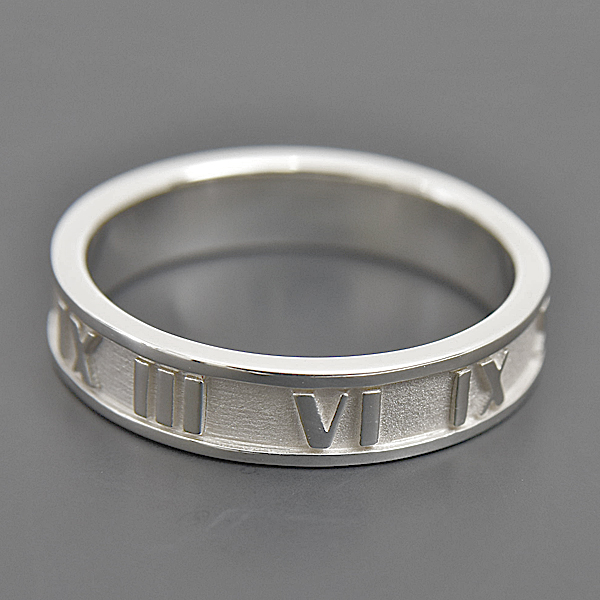 ティファニー 指輪 レディース アトラス リング 実測サイズ12号弱 スターリングシルバー TIFFANY Ag925 SV925 中古