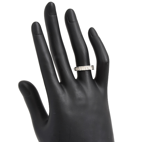 ティファニー 指輪 レディース アトラス リング 実測サイズ12号弱 スターリングシルバー TIFFANY Ag925 SV925 中古