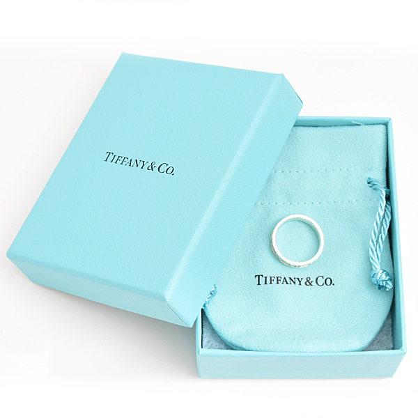 ティファニー 指輪 レディース アトラス リング 実測サイズ12号弱 スターリングシルバー TIFFANY Ag925 SV925 中古