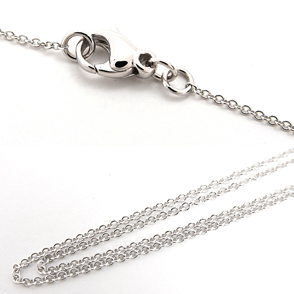 ティファニー ネックレス レディース メトロクロス ペンダント ホワイトゴールド 十字架 750WG K18 TIFFANY 中古