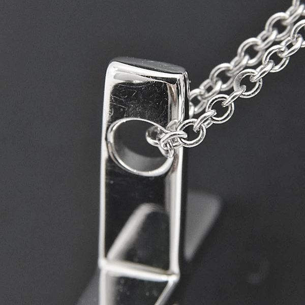 ティファニー ネックレス レディース メトロクロス ペンダント ホワイトゴールド 十字架 750WG K18 TIFFANY 中古