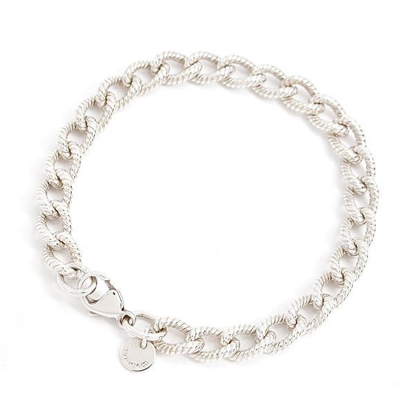 ティファニー ブレス メンズ レディース ツイスト ロープ リンク ブレスレット スターリングシルバー SV925 Ag925 TIFFANY 中古