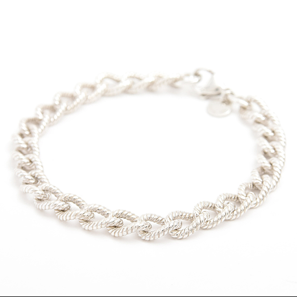 ティファニー ブレス メンズ レディース ツイスト ロープ リンク ブレスレット スターリングシルバー SV925 Ag925 TIFFANY 中古