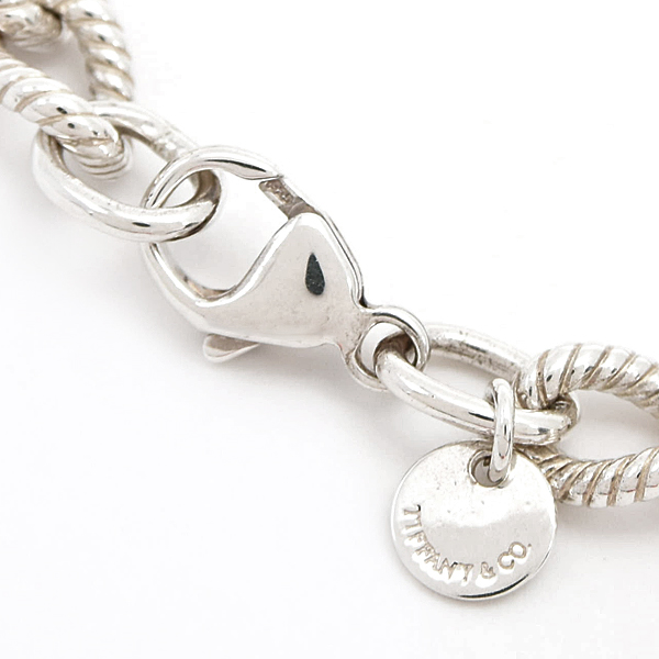 ティファニー ブレス メンズ レディース ツイスト ロープ リンク ブレスレット スターリングシルバー SV925 Ag925 TIFFANY 中古