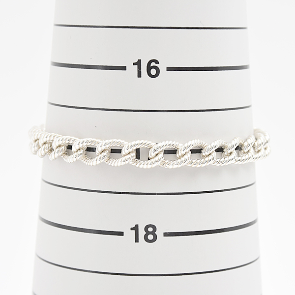 ティファニー ブレス メンズ レディース ツイスト ロープ リンク ブレスレット スターリングシルバー SV925 Ag925 TIFFANY 中古