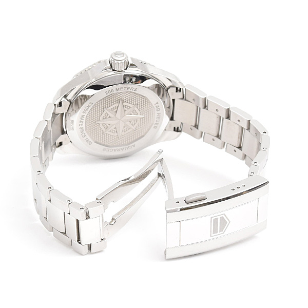 タグホイヤー 時計 メンズ アクアレーサー プロフェッショナル200 デイト 自動巻 グリーン文字盤 SS TAG Heuer WBP2115 中古