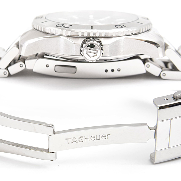 タグホイヤー 時計 メンズ アクアレーサー プロフェッショナル200 デイト 自動巻 グリーン文字盤 SS TAG Heuer WBP2115 中古