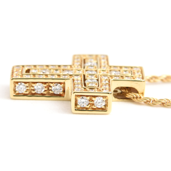 ダミアーニ ネックレス ユニセックス ベルエポック サイドダイヤ ネックレス XS イエローゴールド DAMIANI 750YG 中古