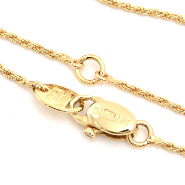 ダミアーニ ネックレス ユニセックス ベルエポック サイドダイヤ ネックレス XS イエローゴールド DAMIANI 750YG 中古