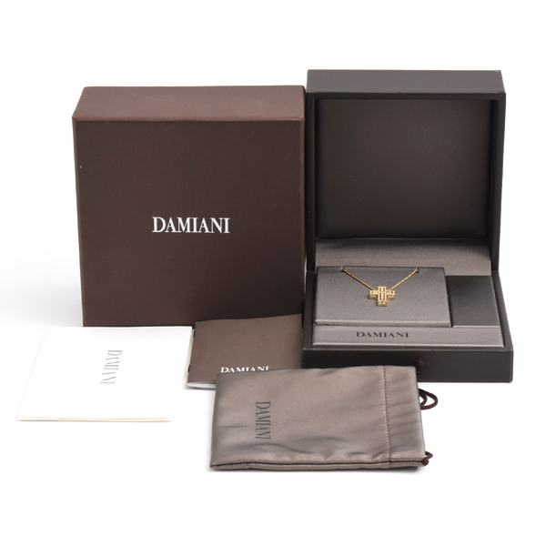 ダミアーニ ネックレス ユニセックス ベルエポック サイドダイヤ ネックレス XS イエローゴールド DAMIANI 750YG 中古