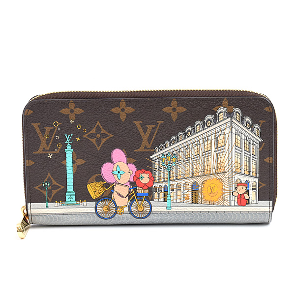 ルイヴィトン 財布 レディース ジッピーウォレット モノグラム ヴィヴィエンヌ M81544 Louis Vuitton 中古