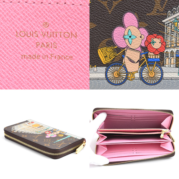 ルイヴィトン 財布 レディース ジッピーウォレット モノグラム ヴィヴィエンヌ M81544 Louis Vuitton 中古