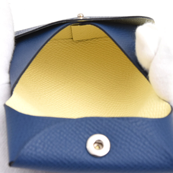 エルメス 財布 メンズ レディース バスティア コインケース G刻 ネイビー ブルータイ ヴォーエプソン HERMES 未使用展示品