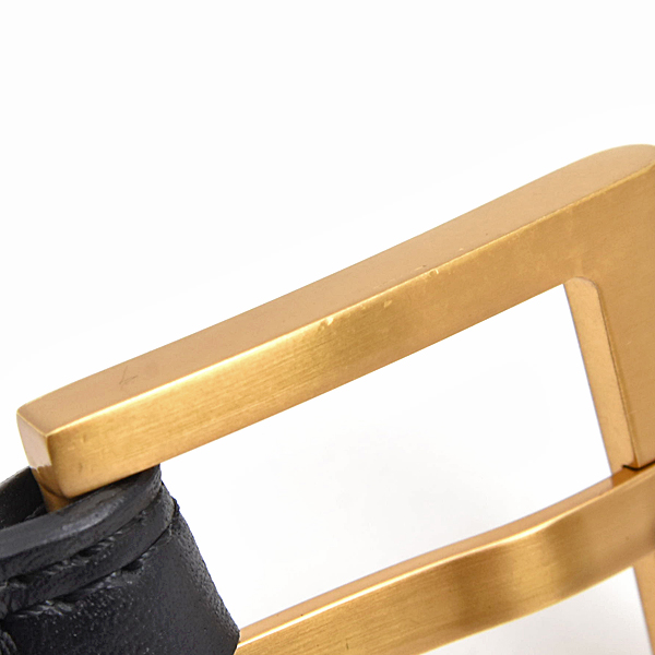 ロエベ 服飾小物 メンズ アナグラム ウエストベルト 腰ベルト 44-110サイズ レザー ブラック LOEWE 中古