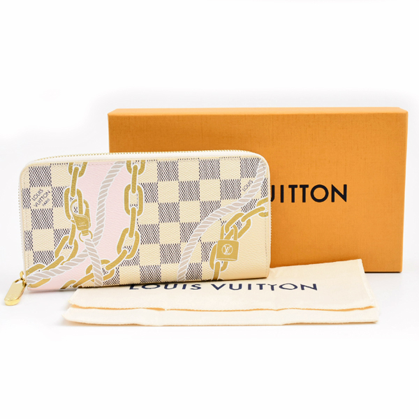 ルイヴィトン 財布 レディース ダミエアズール ジッピーウォレット 長財布 N40480 Louis Vuitton 中古