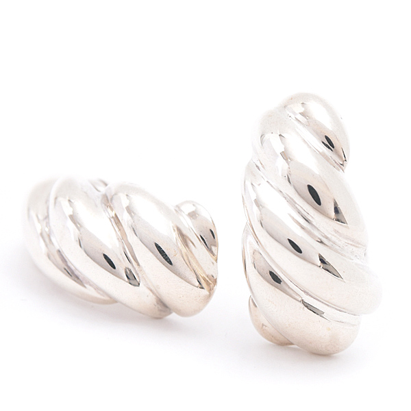 エルメス イヤリング レディース ツイスト シルバー SV925 HERMES 中古