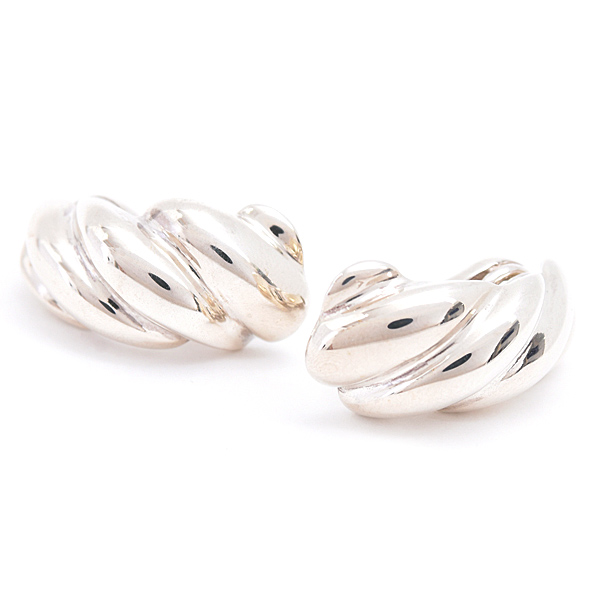 エルメス イヤリング レディース ツイスト シルバー SV925 HERMES 中古