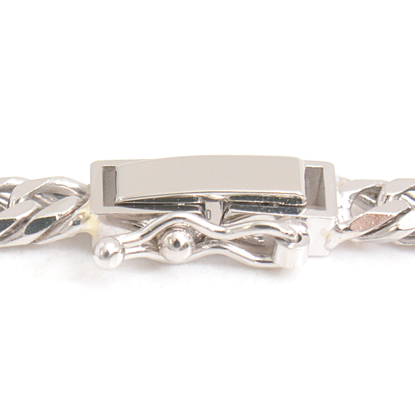 喜平 ネックレス PT850 6面カット ダブル 30g 50cm メンズ レディース チェーン プラチナ PT 中古