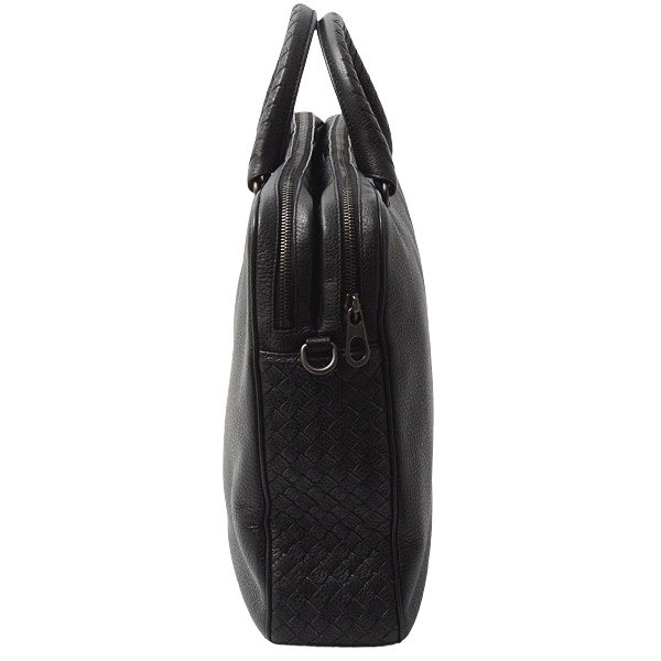 ボッテガヴェネタ バッグ メンズ イントレチャート ビジネスショルダーバッグ 2WAY ブラック BOTTEGA VENETA 中古