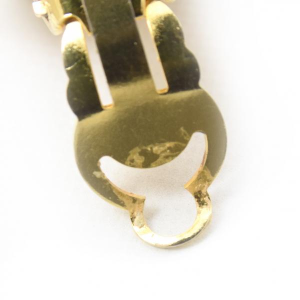 シャネル イヤリング レディース　ラインストーン ロゴ イヤリング ゴールド CHANEL 中古