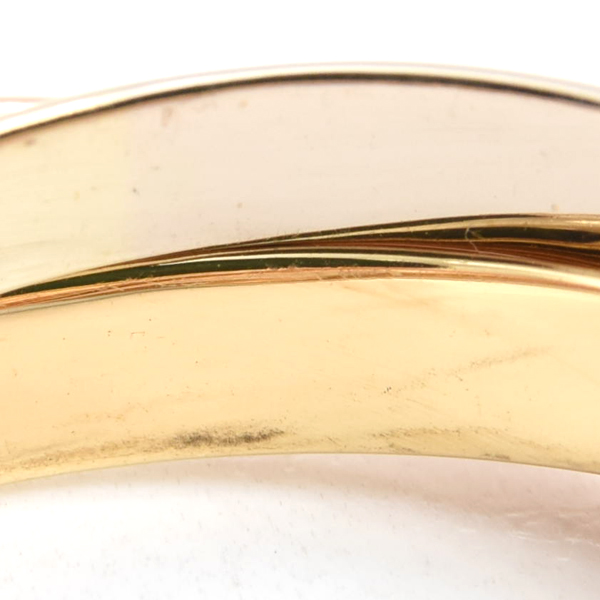 カルティエ 指輪 ユニセックス トリニティ リング 22号 ゴールド Cartier 750YG×WG×PG 中古