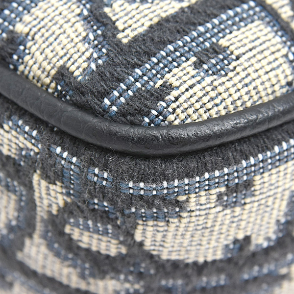 クリスチャンディオール バッグ レディース メンズ オブリーク サファリバッグ ミニ ジャガード ブラック Christian Dior 2ESWS011YKY 中古