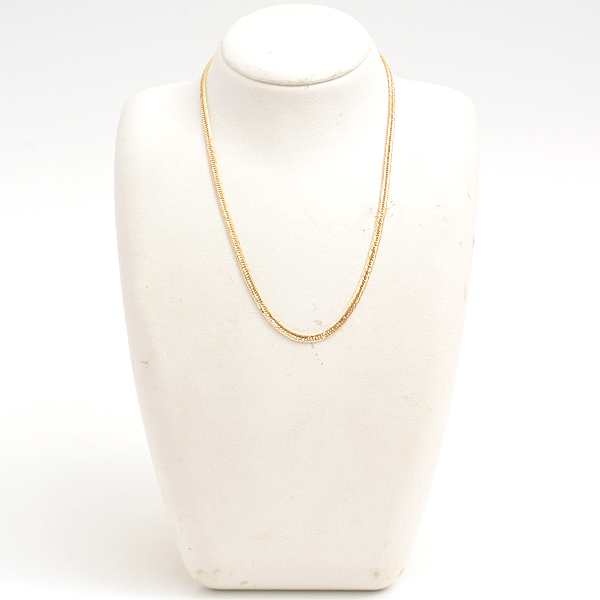 喜平 ネックレス K18 8面カット トリプル 10g 40cm 造幣局検定刻印入 メンズ レディース チェーン イエローゴールド YG 中古