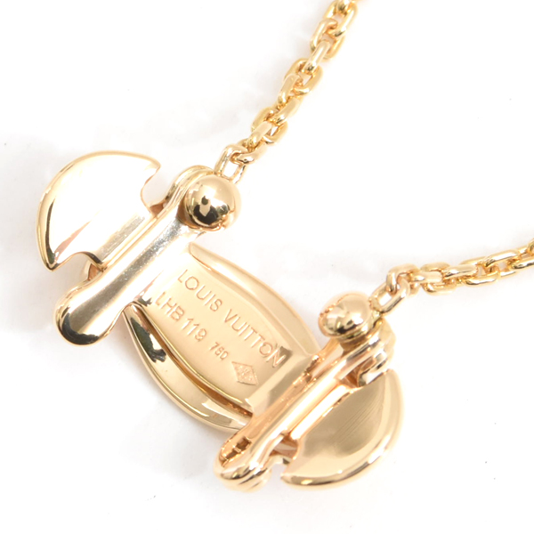 ルイヴィトン ネックレス レディース スタンドバイミー ネックレス イエローゴールド Louis Vuitton 750YG 中古