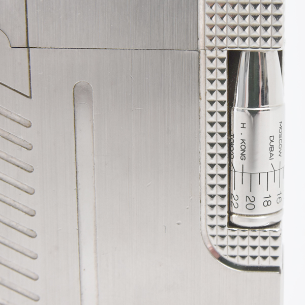 エステーデュポン ローラガスライター ギャッツビー 007 ジェームズ・ボンド メンテナンス済み シルバー S.T.Dupont 中古