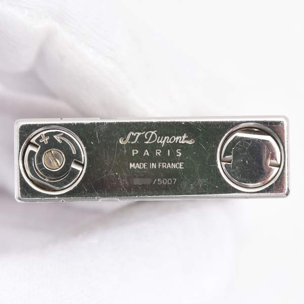 エステーデュポン ローラガスライター ギャッツビー 007 ジェームズ・ボンド メンテナンス済み シルバー S.T.Dupont 中古