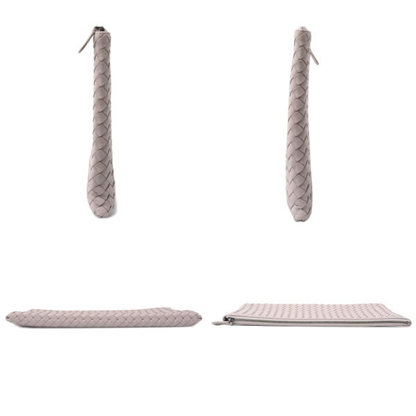 ボッテガヴェネタ バッグ レディース イントレチャート クラッチバッグ レザー ピンク系 BOTTEGA VENETA 中古