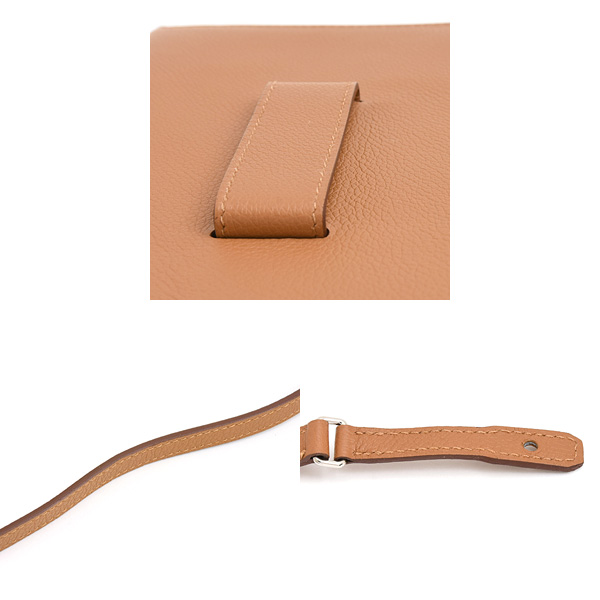 エルメス バッグ レディース Hパッサン 2WAY ショルダーバッグ クラッチ Y刻印 エバーカラー ゴールド ブラウン HERMES 中古