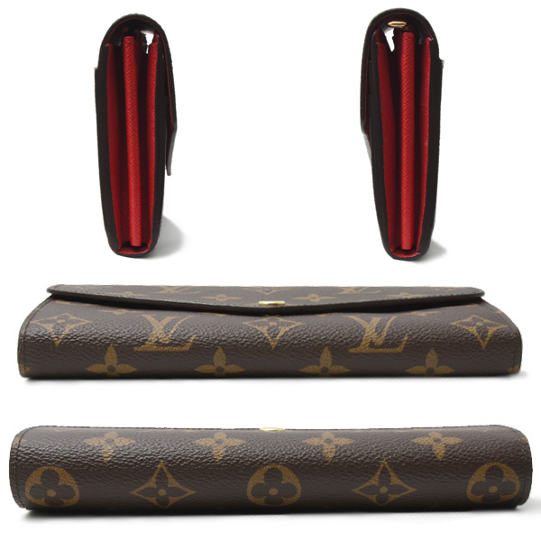 ルイヴィトン 財布 レディース モノグラム ポルトフォイユサラ 長財布 コクリコ Louis Vuitton M62236 中古