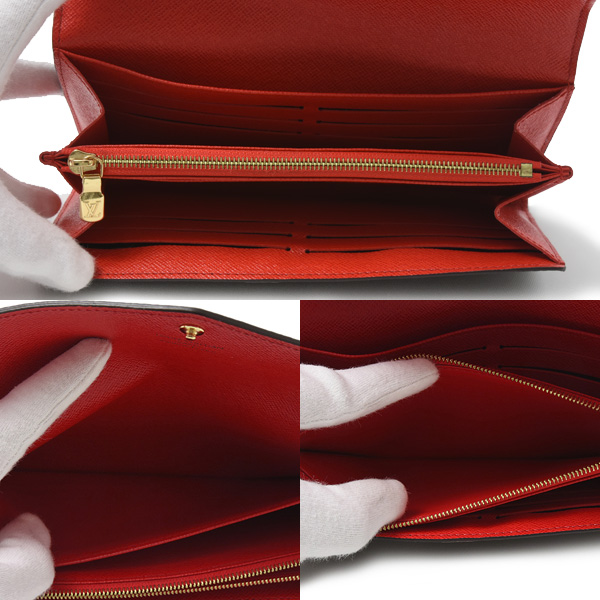ルイヴィトン 財布 レディース モノグラム ポルトフォイユサラ 長財布 コクリコ Louis Vuitton M62236 中古