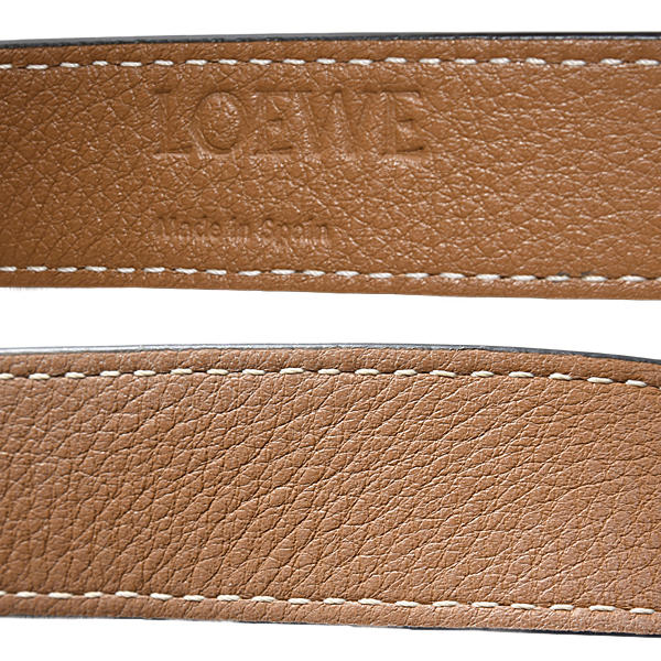 ロエベ バッグ レディース バスケットバッグ スモール アナグラム パームリーフ×カーフ ナチュラル×タン(ブラウン) LOEWE 327.02.S93 中古