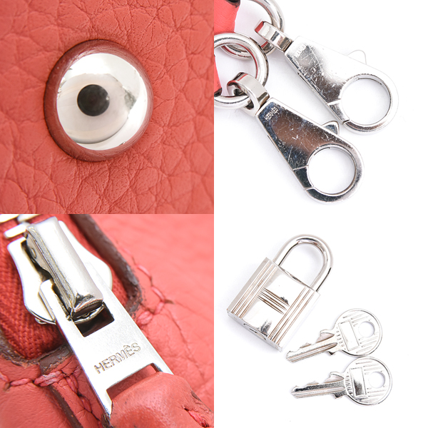 エルメス バッグ レディース ボリード31 2WAY ハンドバッグ □N刻 ブーゲンビリア レッド系 トリヨンクレマンス HERMES 中古