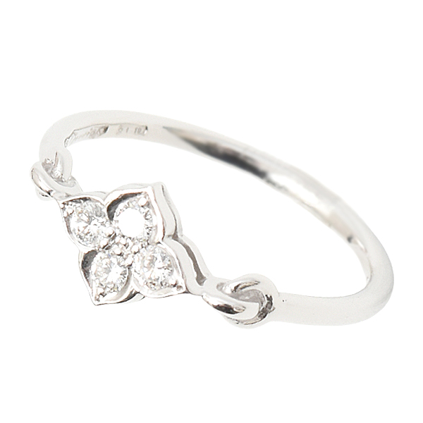 カルティエ リング レディースリング ヒンドゥ リング ダイヤモンド 750WG 49 実寸9号 Cartier 中古