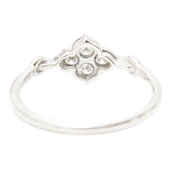 カルティエ リング レディースリング ヒンドゥ リング ダイヤモンド 750WG 49 実寸9号 Cartier 中古